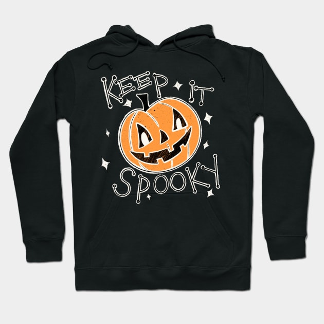 Keep it Spooky! Orange Hoodie by LeMae Macabre